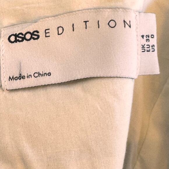 ASOS EDITION Empire Cami Maxi Dress in Pastel Abstract Boho Print Women’s Sz 0 - Picture 7 of 16